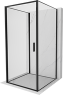 Mexen Exo-B 3S cabine de douche à 3 parois pivotante 100 x 100 cm, transparent, noire - 817-100-100-70-00-3S