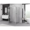 Mexen Exo-R 3S cabine de douche à 3 côtés pivotante 120 x 120 cm, transparent, chrome - 819-120-120-01-00-3S