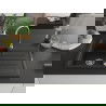 Mexen Bruno évier en granit à 1 cuve avec égouttoir 795 x 495 mm, Noir/Or métallique- 6513791010-75