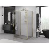 Mexen Exo-R 3S cabine de douche 3 parois pivotante 115 x 95 cm, transparent, or - 819-115-095-50-00-3S