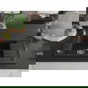 Mexen Elias évier en granit à 1 cuve avec un égouttoir court 795 x 480 mm, Noir/Or métallique - 6511791005-75
