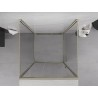 Mexen Exo-R 3S cabine de douche 3 parois battante 110 x 110 cm, transparent, or - 819-110-110-50-00-3S