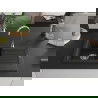 Mexen Pablo évier en granit à 1 cuve avec égouttoir 752 x 436 mm, Noir/Argent métallique - 6510751010-73