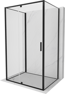 Mexen Exo-R 3S cabine de douche 3 parois pivotante 160 x 80 cm, transparent, noir - 819-160-080-70-00-3S