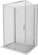 Mexen Exo-S 3S cabine de douche à 3 parois coulissante 140 x 90 cm, transparent, chrome - 8151-140-090-01-00-3S