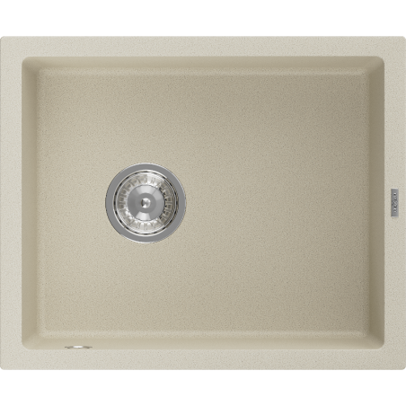 Mexen Pedro évier en granit à 1 cuve 560 x 460 mm, Beige - 6508561000-69