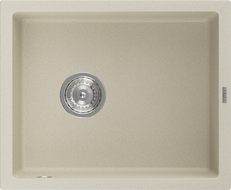 Mexen Pedro évier en granit à 1 cuve 560 x 460 mm, Beige - 6508561000-69