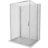 Mexen Exo-3S cabine de douche à 3 parois coulissantes 160 x 100 cm, transparent, chrome - 8151-160-100-01-00-3S