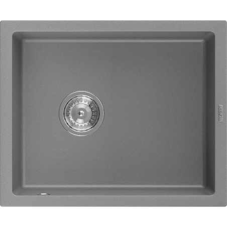 Mexen Pedro évier en granit à 1 cuve 560 x 460 mm, Gris - 6508561000-71