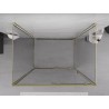 Mexen Exo-S 3S cabine de douche à 3 parois coulissante 190 x 110 cm, transparent, dorée - 8151-190-110-50-00-3S