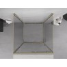 Mexen Exo-S 3S cabine de douche 3 parois coulissante 120 x 120 cm, transparent, dorée - 8151-120-120-50-00-3S