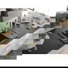Mexen Enzo évier en granit 1 bac avec égouttoir et robinet de cuisine Duero, noir moucheté - 6506-76-671600-50