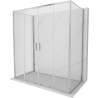 Mexen Exo-3S cabine de douche à 3 parois coulissante 170 x 70 cm, transparent, chrome - 8152-170-070-01-00-3S