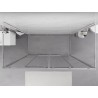 Mexen Exo-S Duo 3S cabine de douche 3 murs coulissante 190 x 70 cm, transparent, chrome - 8152-190-070-01-00-3S