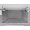 Mexen Exo-S Duo 3S cabine de douche 3 parois coulissante 140 x 75 cm, transparent, chrome - 8152-140-075-01-00-3S