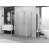 Mexen Exo-S Duo 3S cabine de douche 3 parois coulissante 160 x 90 cm, transparent, chromé - 8152-160-090-01-00-3S