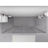 Mexen Exo-3S cabine de douche 3 parois coulissante 190 x 90 cm, transparent, chrome - 8152-190-090-01-00-3S
