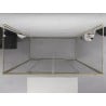 Mexen Exo-3S cabine de douche à 3 parois coulissante 180 x 95 cm, transparent, or - 8152-180-095-50-00-3S