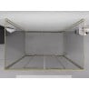Mexen Exo-3S cabine de douche 3-parois coulissante 140 x 100 cm, transparent, or - 8152-140-100-50-00-3S
