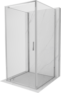 Mexen Exo-BR 3S cabine de douche à 3 panneaux pivotante 70 x 70 cm, transparent, chrome - 8181-070-070-01-00-3S