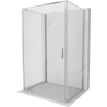 Mexen Exo-BR 3S cabine de douche 3 parois pivotante 100 x 70 cm, transparent, chrome - 8181-100-070-01-00-3S