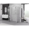 Mexen Exo-BR 3S cabine de douche 3 parois pivotante 100 x 70 cm, transparent, chrome - 8181-100-070-01-00-3S