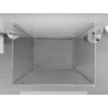 Mexen Exo-BR 3S cabine de douche 3 parois pivotante 100 x 70 cm, transparent, chrome - 8181-100-070-01-00-3S