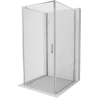 Mexen Exo-3S cabine de douche à battant à trois parois 75 x 75 cm, transparent, chrome - 8181-075-075-01-00-3S