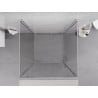 Mexen Exo-3S cabine de douche 3 parois pivotante 85 x 85 cm, transparent, chrome - 8181-085-085-01-00-3S