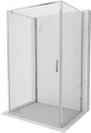 Mexen Exo-BR 3S cabine de douche 3 parois pivotante 100 x 90 cm, transparent, chromé - 8181-100-090-01-00-3S