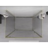 Mexen Exo-BR 3S cabine de douche à 3 murs pivotante 80 x 75 cm, transparent, or - 8181-080-075-50-00-3S