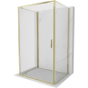 Mexen Exo-3S Cabine de douche à 3 parois pivotante 95 x 100 cm, transparente, dorée - 8181-095-100-50-00-3S