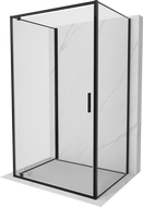 Mexen Exo-BR 3S cabine de douche à 3 parois pivotante 75 x 120 cm, transparent, noir - 8181-075-120-70-00-3S