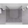 Mexen Exo-3S cabine de douche à 3 parois pivotante 70 x 70 cm, transparent, chromé - 8182-070-070-01-00-3S