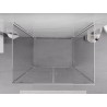 Mexen Exo-BR Duo 3S cabine de douche à 3 panneaux battants 90 x 75 cm, transparent, chrome - 8182-090-075-01-00-3S