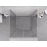 Mexen Exo-BR Duo 3S cabine de douche 3 parois battante 80 x 80 cm, transparent, chromé - 8182-080-080-01-00-3S