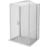 Mexen Exo-3S cabine de douche à 3 parois battante 70 x 110 cm, transparent, chrome - 8182-070-110-01-00-3S