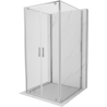 Mexen Exo-BR Duo 3S cabine de douche à 3 parois et pivotante 120 x 120 cm, transparente, chromée - 8182-120-120-01-00-3S