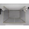 Mexen Exo-3S cabine de douche 3 parois pivote 100 x 75 cm, transparent, dorée - 8182-100-075-50-00-3S