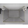 Mexen Exo-BR Duo 3S cabine de douche 3 murs battante 90 x 85 cm, transparent, or - 8182-090-085-50-00-3S