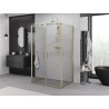Mexen Exo-BR Duo 3S cabine de douche à 3 parois, 100 x 95 cm, transparent, doré - 8182-100-095-50-00-3S