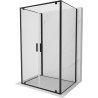 Mexen Exo-3S cabine de douche à 3 parois avec porte pivotante 90 x 95 cm, transparent, noir - 8182-090-095-70-00-3S