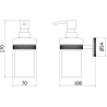 Mexen Gravo distributeur de savon, or rose - 70A93058-60