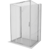 Mexen Exo-3S 3S cabine de douche 3 faces coulissante 95 x 80 cm, transparent, chromé - 8153-095-080-01-00-3S