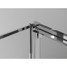 Mexen Exo-3S 3S cabine de douche 3 murs coulissante 90 x 85 cm, transparent, chrome - 8153-090-085-01-00-3S