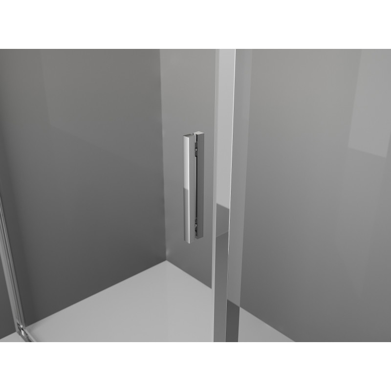 Mexen Exo-3S 3S cabine de douche 3 murs coulissante 90 x 85 cm, transparent, chrome - 8153-090-085-01-00-3S