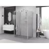 Mexen Exo-3S cabine de douche coulissante à 3 parois 100 x 85 cm, transparent, chrome - 8153-100-085-01-00-3S