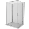 Mexen Exo-3S cabine de douche coulissante à 3 parois 95 x 90 cm, transparent, chrome - 8153-095-090-01-00-3S