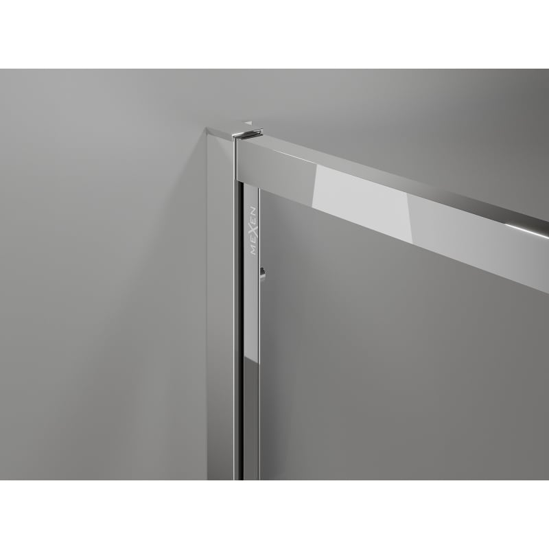 Mexen Exo-3S cabine de douche à 3 parois coulissante 90 x 100 cm, transparent, chrome - 8153-090-100-01-00-3S