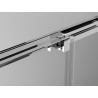 Mexen Exo-3S 3S cabine de douche 3 parois coulissante 100 x 100 cm, transparent, chromé - 8153-100-100-01-00-3S